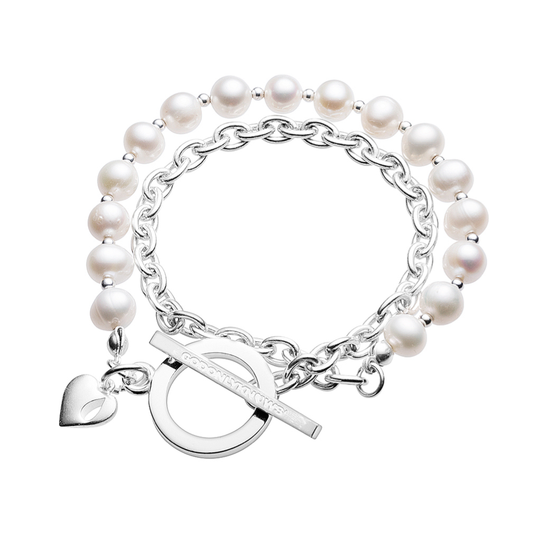 PEARL HEART BRACELET