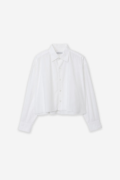 CROPPED PLAIN SHIRT