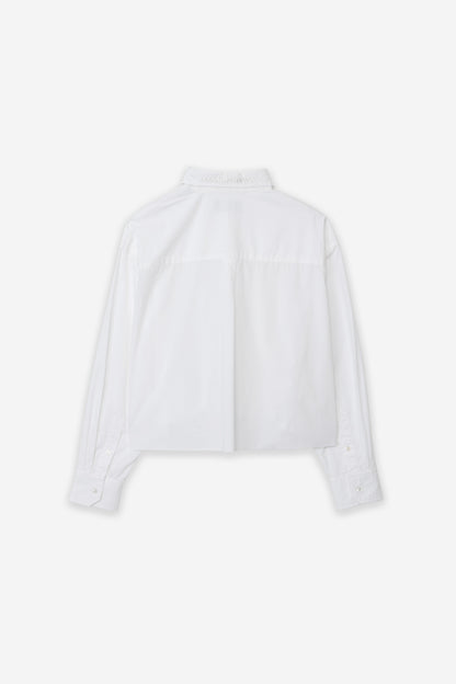 CROPPED PLAIN SHIRT